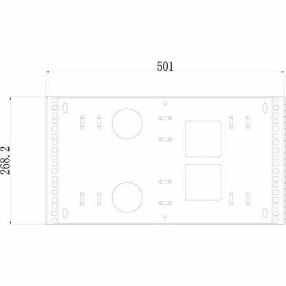 4XEM 6U Wall Mount for Rackmount Equipment, Network Equipment - Black