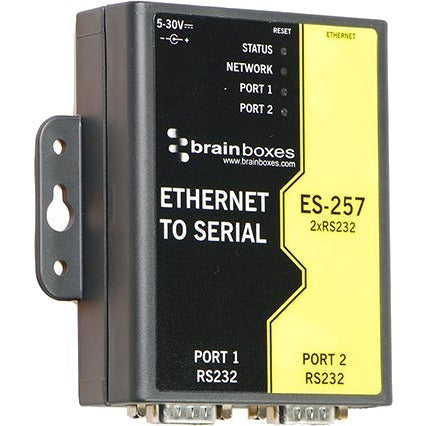 Brainboxes 2 Port RS232 Ethernet to Serial Adapter