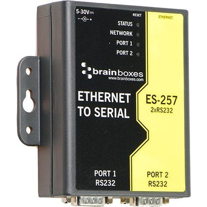 Brainboxes 2 Port RS232 Ethernet to Serial Adapter