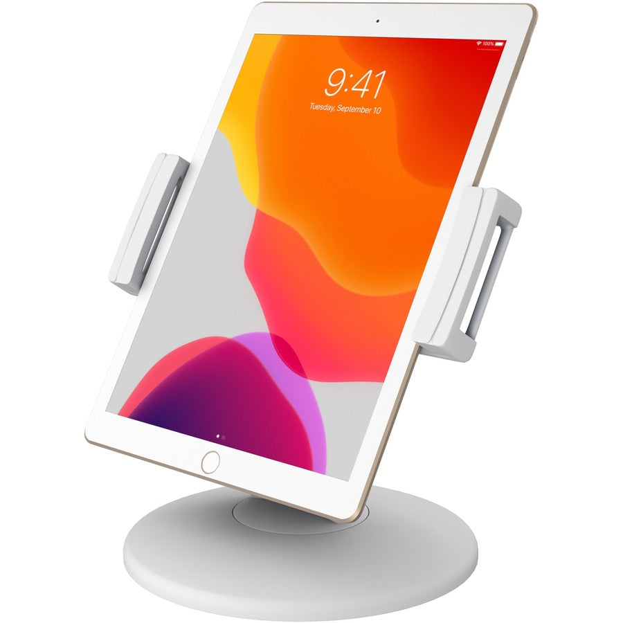 CTA Digital Quick Connect Desk Mount for Tablet, iPad (7th Generation), iPad (6th Generation), iPad Pro, iPad mini - White