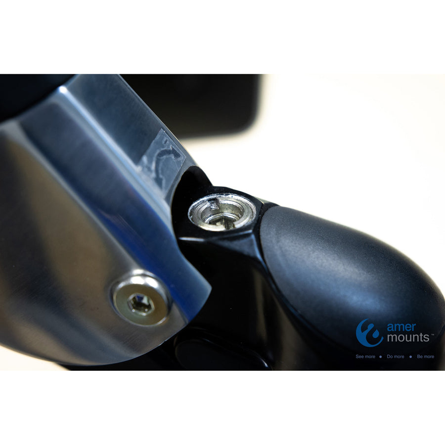 Amer Hydra Mounting Arm for Curved Screen Display, Flat Panel Display - White, Black, Chrome