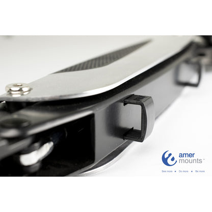 Amer Hydra Mounting Arm for Curved Screen Display, Flat Panel Display - White, Black, Chrome