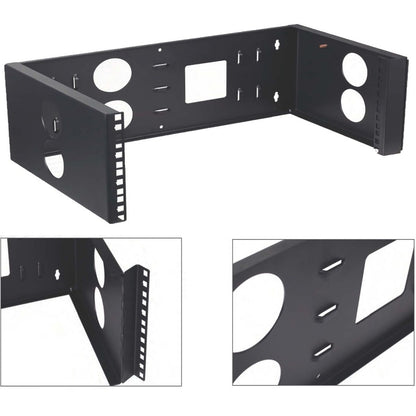 4XEM 2U Wall Mount for Rackmount Equipment, Network Equipment - Black