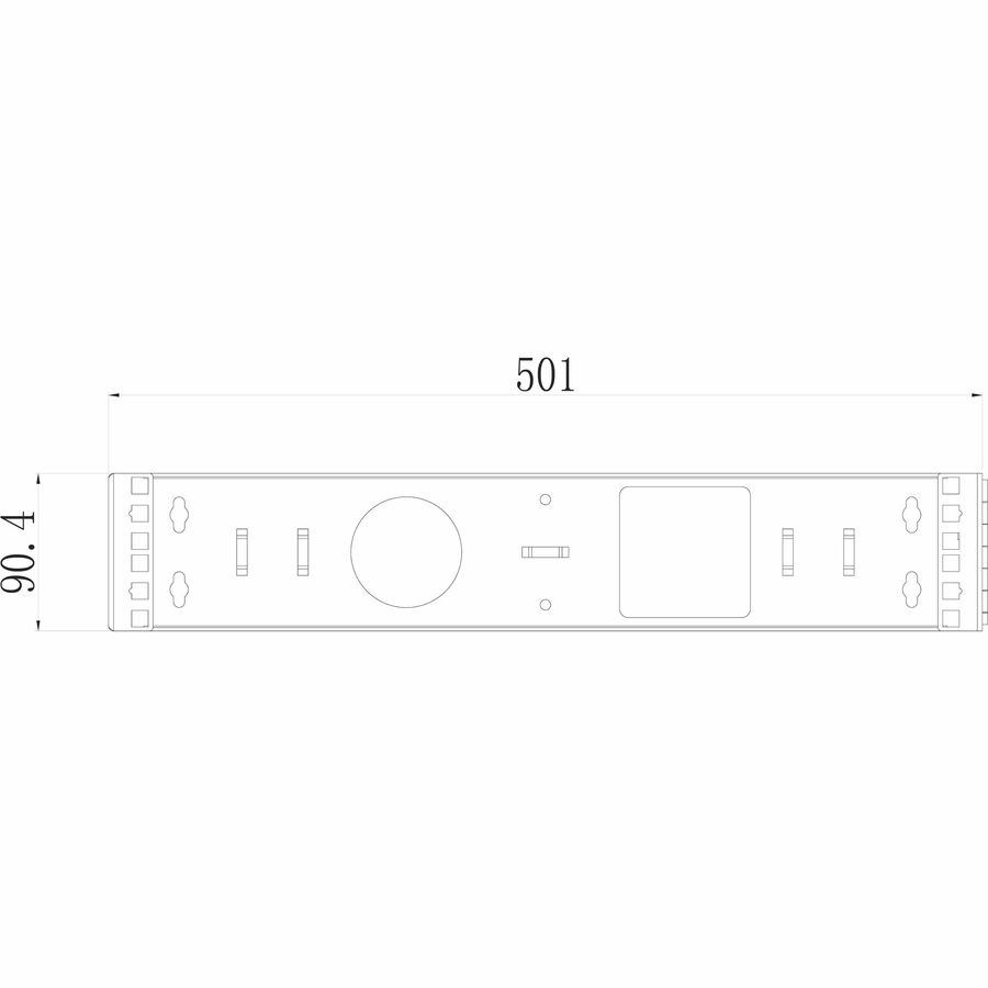 4XEM 2U Wall Mount for Rackmount Equipment, Network Equipment - Black