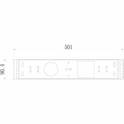 4XEM 2U Wall Mount for Rackmount Equipment, Network Equipment - Black