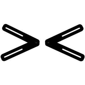 Peerless-AV ACSBR1 Mounting Bracket for Flat Panel Display, Sound Bar Speaker - Black