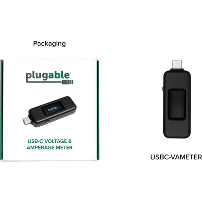 Plugable USB C Power Meter Tester for Monitoring USB-C Connections