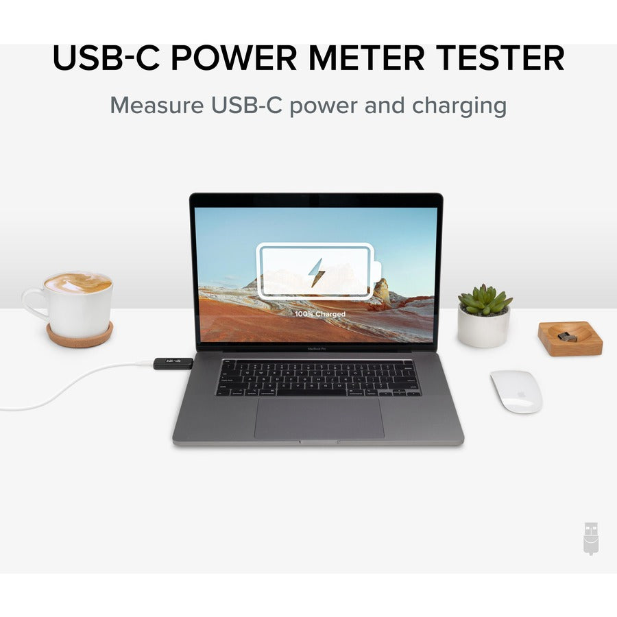 Plugable USB C Power Meter Tester for Monitoring USB-C Connections