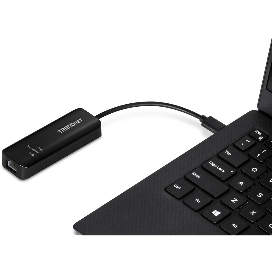 TRENDnet USB-C 3.1 To 2.5GBase-T Ethernet Adapter, IEEE 802.3bz 2.5GBASE-T Compliant, Supports Up to 2.5Gbps connection Speeds, Supports 802.1p (CoS) And 802.1Q (VLAN), Black, TUC-ET2G