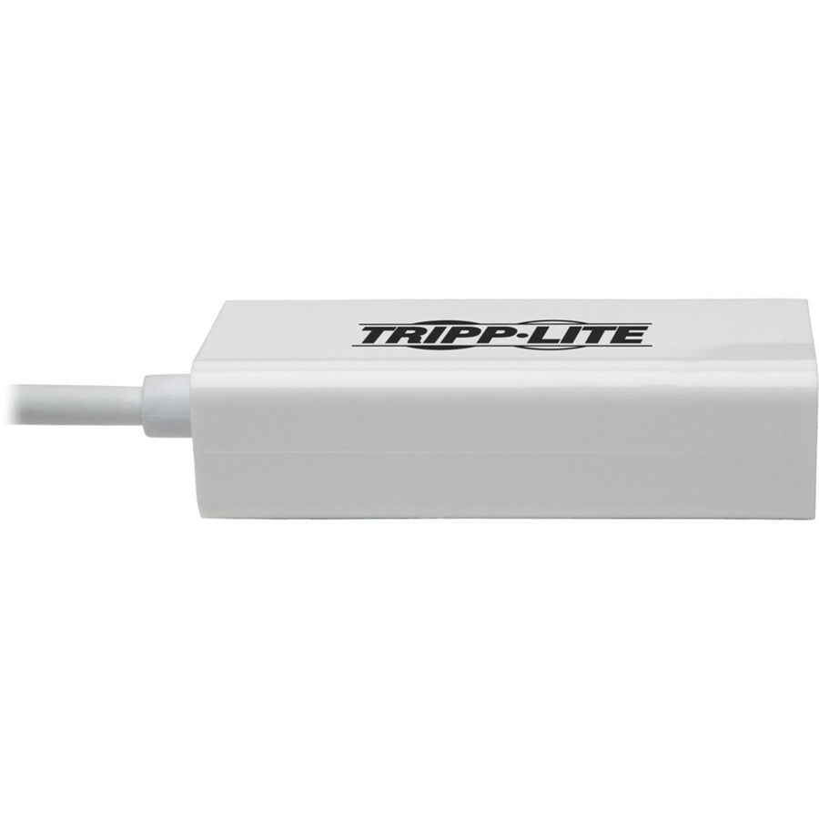 Tripp Lite USB C to Gigabit Adapter Converter USB 3.1 Right-Angle White 6in