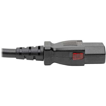 Tripp Lite Power Extension Cord Cable C14 to Locking C13 M/F 18 AWG 10A 2ft
