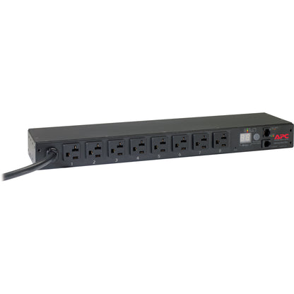 Schneider Electric Rack PDU, Metered, 1U, 20A, 120V, (8) 5-20