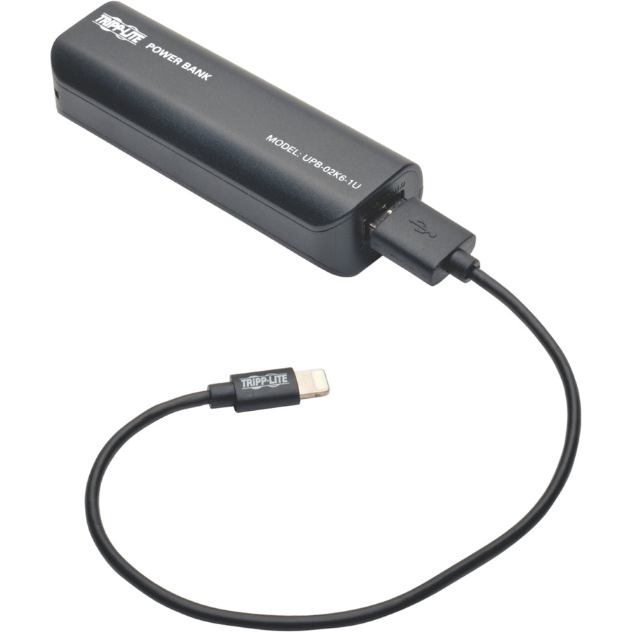 Tripp Lite Portable 1-Port USB Battery Charger Mobile Power Bank 2.6k mAh