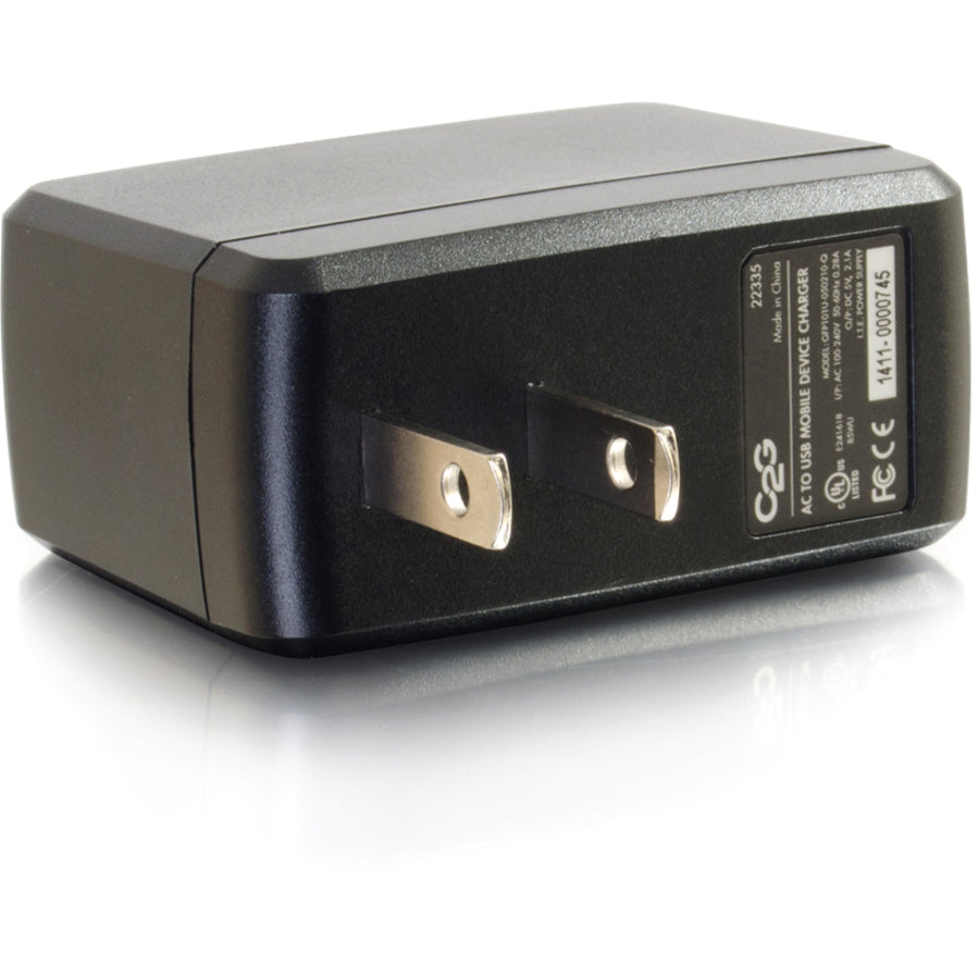 C2G USB Wall Charger - AC to USB Charger - 5V 2A Output