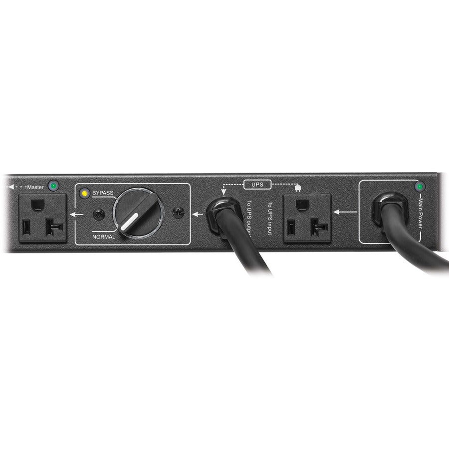 Tripp Lite PDU Hot Swap with Manual Bypass 15A 6 5-20R 2 5-20P Inputs 1URM