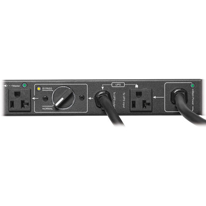 Tripp Lite PDU Hot Swap with Manual Bypass 15A 6 5-20R 2 5-20P Inputs 1URM