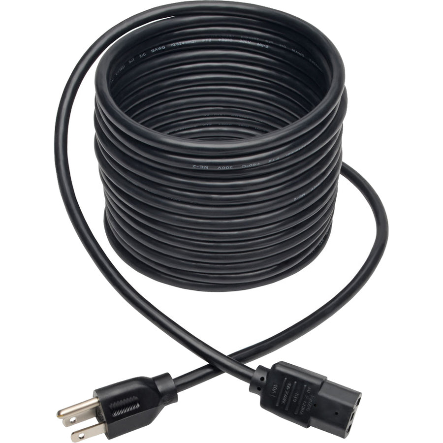 Tripp Lite 20ft Computer Power Cord Cable 5-15P to C13 10A 18AWG20'