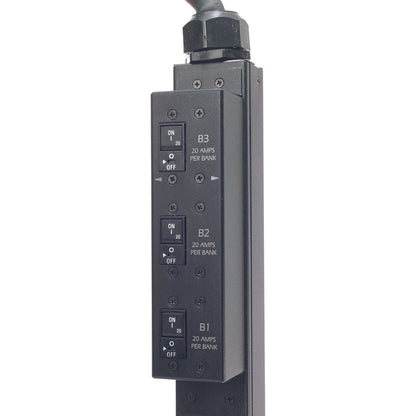 APC by Schneider Electric Rack PDU, Switched, Zero U,12.5kW,208V,(21)C13&(3)C19; 10' Cord