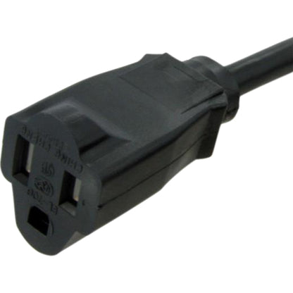 StarTech.com 6 ft 14 AWG Power Cord Extension - NEMA 5-15R to NEMA 5-15P