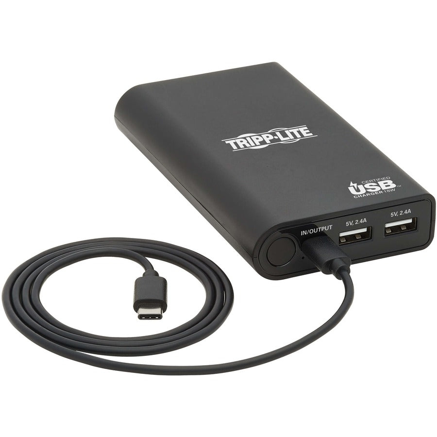 Tripp Lite Portable USB Battery Charger Mobile Power Bank 10,050 mAh USB-IF