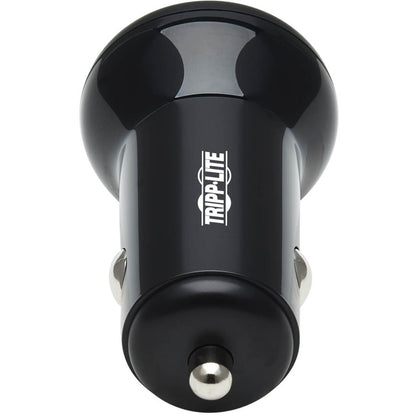 Tripp Lite USB Car Charger Dual-Port 24W Charging USB C USB-A QC 3.0 Black
