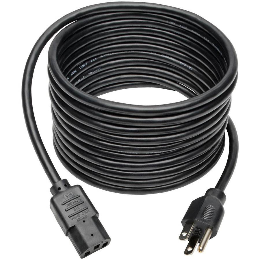 Tripp Lite 15ft Computer Power Cord Cable 5-15P to C13 10A 18AWG 15'