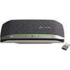 Poly Sync 20 Portable Speakerphone for Microsoft Teams, USB-C, Bluetooth for Smartphone, Microphone, Battery Black, Silver