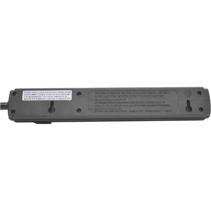 Tripp Lite Power Strip 6 Outlet NEMA 5-15R AC 6 ' Cord 5-15P Black Housing