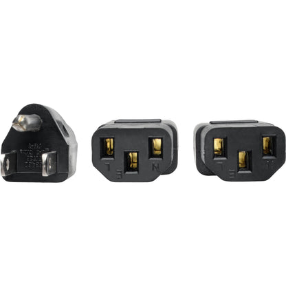 Tripp Lite Dual IEC Power Cord Splitter Cable 5-15P to 2x IEC-320 C13 18in