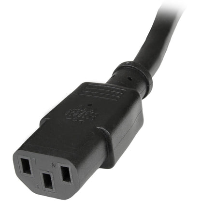 StarTech.com 3 ft Standard Computer Power Cord Extension - C14 to C13