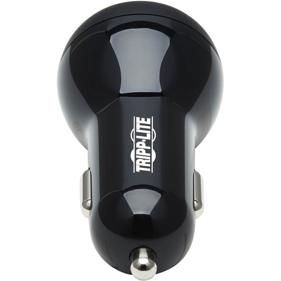 Tripp Lite USB Car Charger Dual-Port 39W Charging USB-C 27W, USB-A 12W