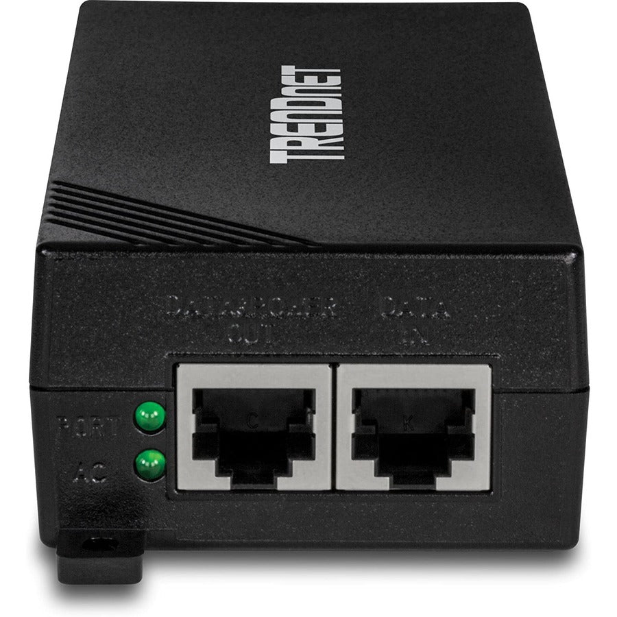 TRENDnet Gigabit Power Over Ethernet Plus Injector, Converts Non-Poe Gigabit To Poe+ Or PoE Gigabit, Supplies PoE (15.4W) Or PoE+ (30W) Power Network Distances Up To 100M (328 ft.), Black, TPE-115GI