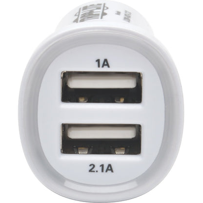 Tripp Lite Dual USB Tablet Phone Car Charger High Power Adapter 5V / 3.1A 15.5W