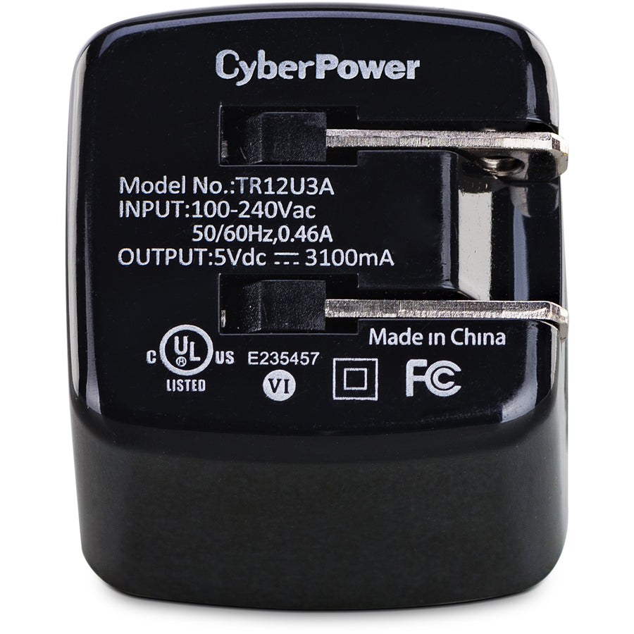 CyberPower TR12U3A USB Charger with 2 Type A Ports