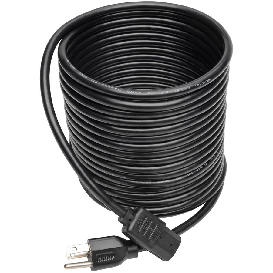 Tripp Lite 25ft Computer Power Cord Cable 5-15P to C13 10A 18AWG 25'