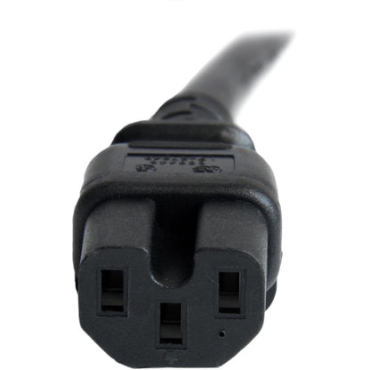 StarTech.com 6 ft 14 AWG Computer Power Cord - IEC C14 to IEC C15