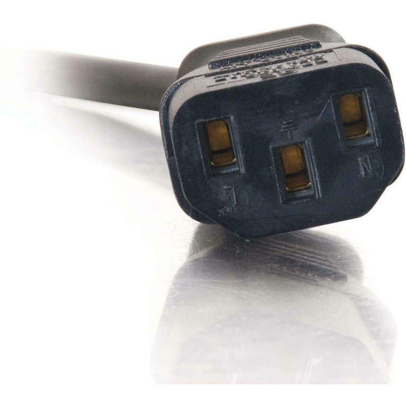 C2G 1.5ft 18 AWG Universal Flat Panel Power Cord (NEMA 5-15P to IEC320C13)