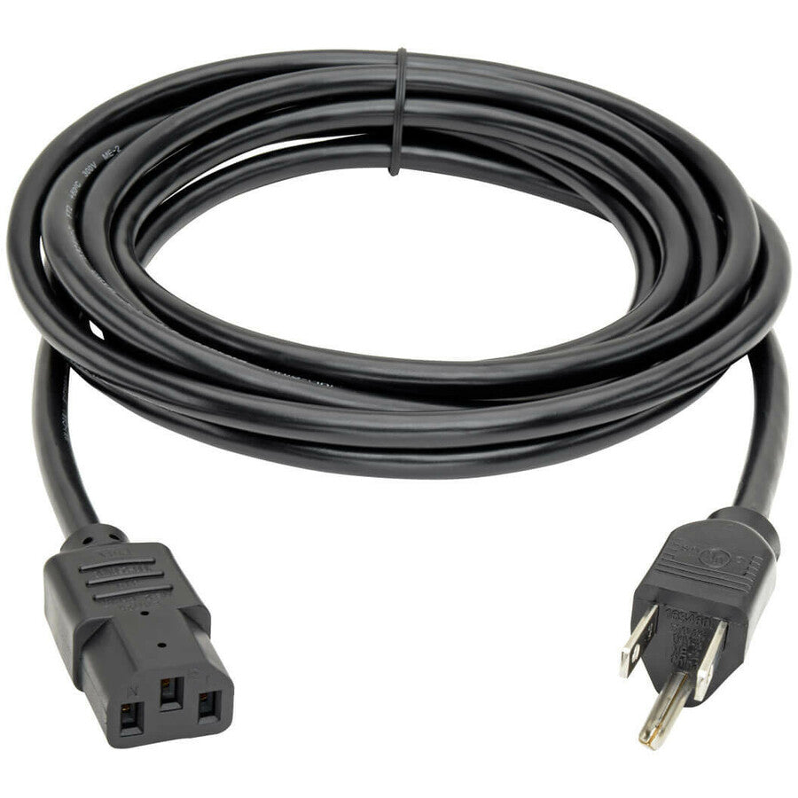 Tripp Lite 12ft Computer Power Cord Cable 5-15P to C13 10A 18AWG 12'