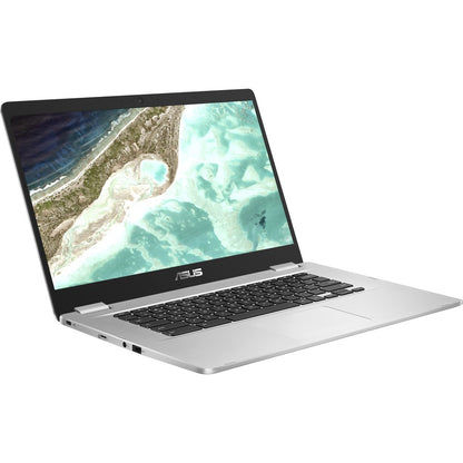 Asus Chromebook C523 C523NA-DH02 15.6" Chromebook - HD - 1366 x 768 - Intel Celeron N3350 Dual-core (2 Core) 1.10 GHz - 4 GB RAM - 32 GB Flash Memory - Black, Silver