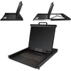 StarTech.com Rackmount KVM Console - 1U 19" LCD Monitor Single Port VGA KVM Server Rack Drawer includes Cables & Hardware - USB Support