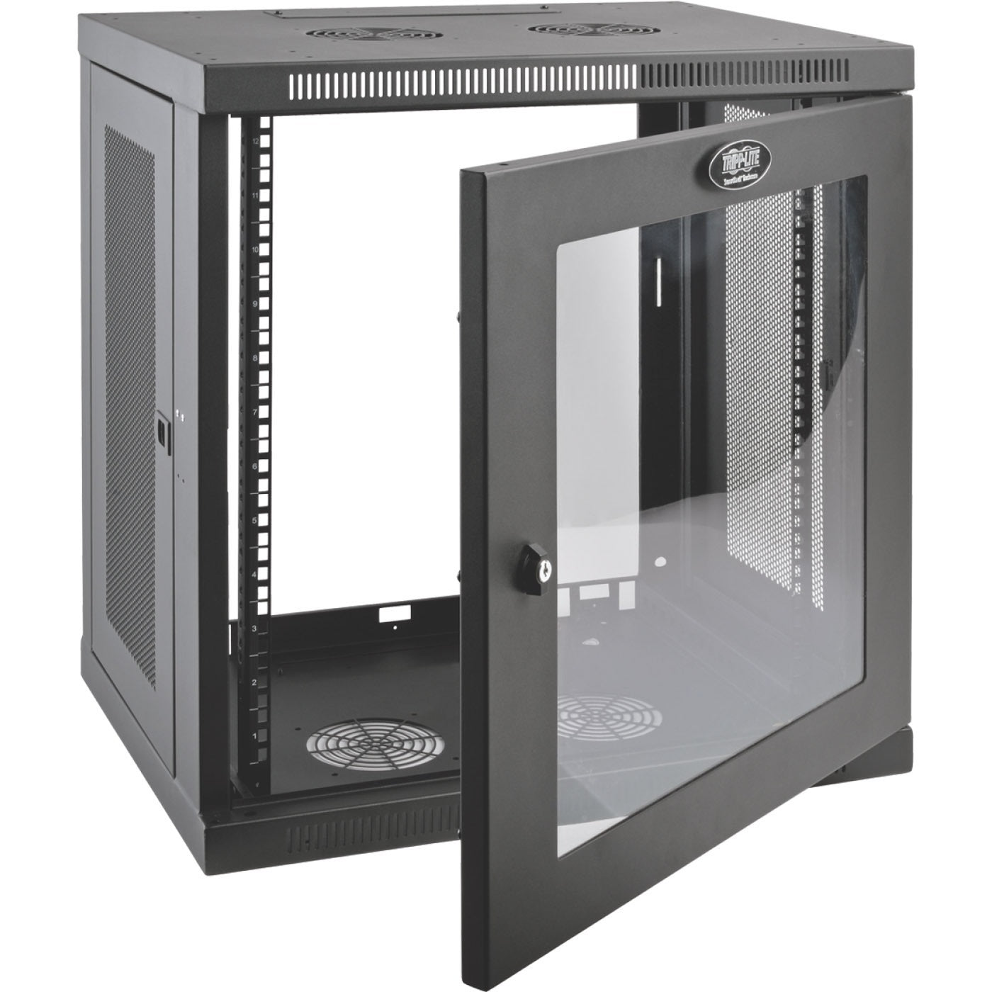 Tripp Lite 12U Wall Mount Rack Enclosure Server Cabinet w/ Glass Front Door