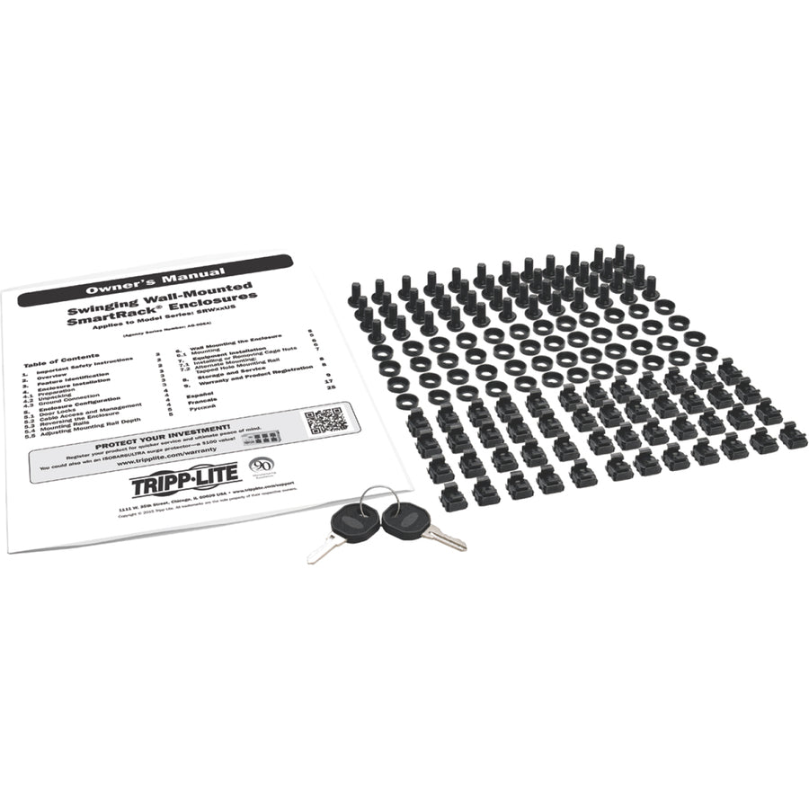 Tripp Lite 18U Wall Mount Rack Enclosure Server Cabinet Deep Acrylic Window