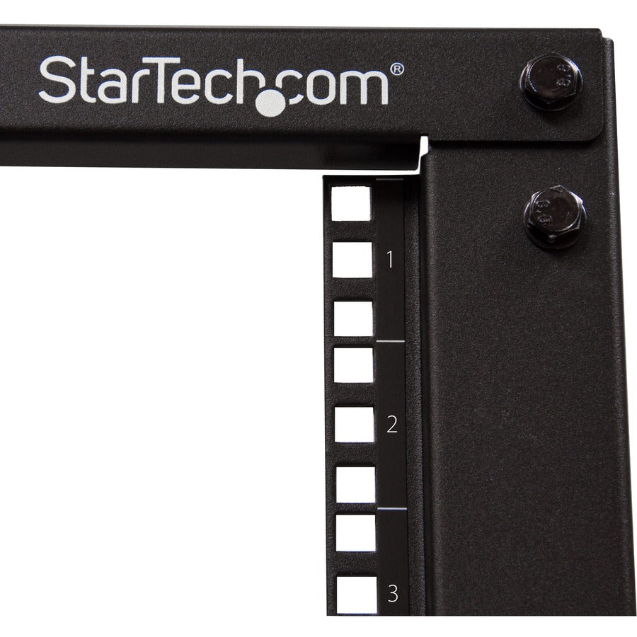 StarTech.com 12U Adjustable Depth Open Frame 4 Post Server Rack w/ Casters / Levelers and Cable Management Hooks