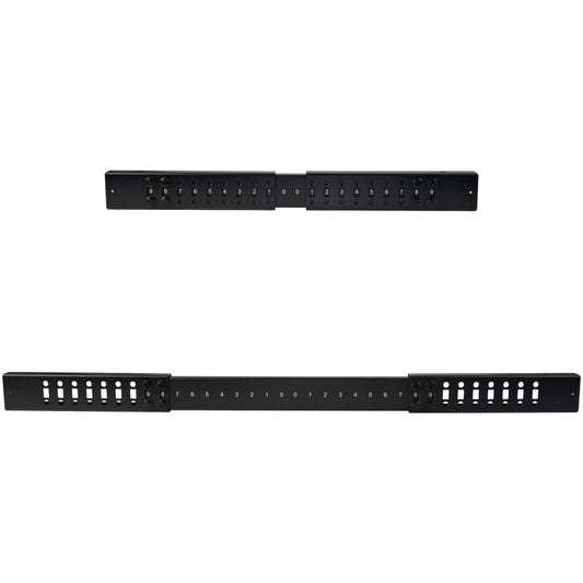 StarTech.com 12U Adjustable Depth Open Frame 4 Post Server Rack w/ Casters / Levelers and Cable Management Hooks