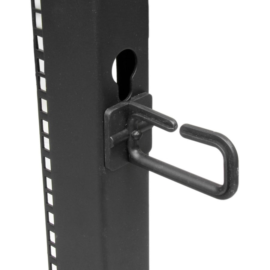 StarTech.com 12U Adjustable Depth Open Frame 4 Post Server Rack w/ Casters / Levelers and Cable Management Hooks
