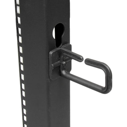 StarTech.com 12U Adjustable Depth Open Frame 4 Post Server Rack w/ Casters / Levelers and Cable Management Hooks