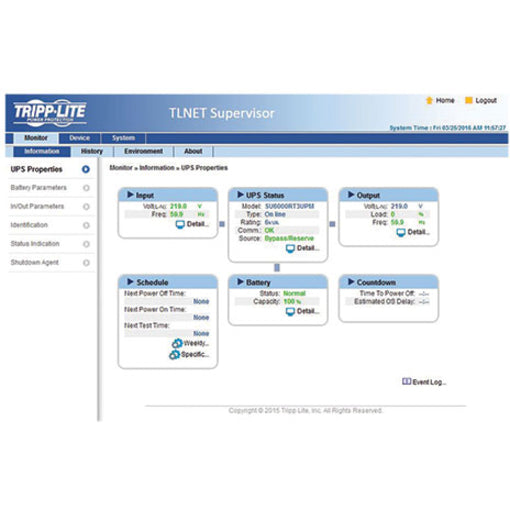 Tripp Lite UPS Web Management Accessory Card SNMP Remote Monitoring