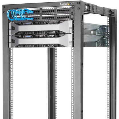 StarTech.com 15U 19" Open Frame Server Rack - 4 Post, Adjustable Depth 22 to 40" - Mobile Network Equipment Rack - HP ProLiant ThinkServer