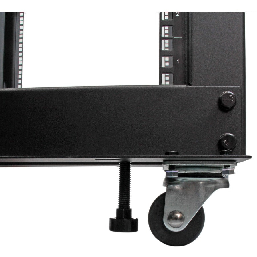 StarTech.com 8U 19" Open Frame Server Rack - Compact, 4 Post, Adjustable Depth (22 to 40") - Mobile Network Rack - HP ProLiant ThinkServer