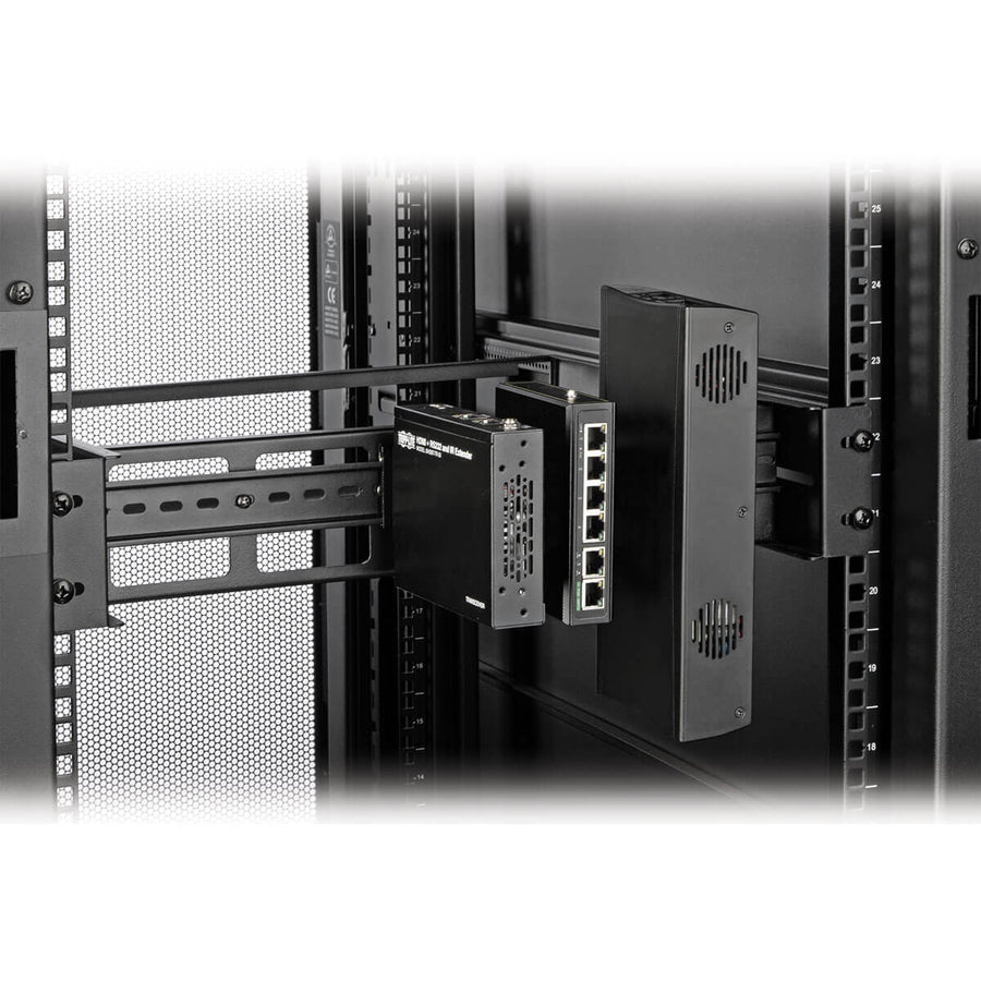 Tripp Lite Adjustable Rack-Mount DIN Rail Kit - Top Hat, Mini Top Hat and G-Style Rails